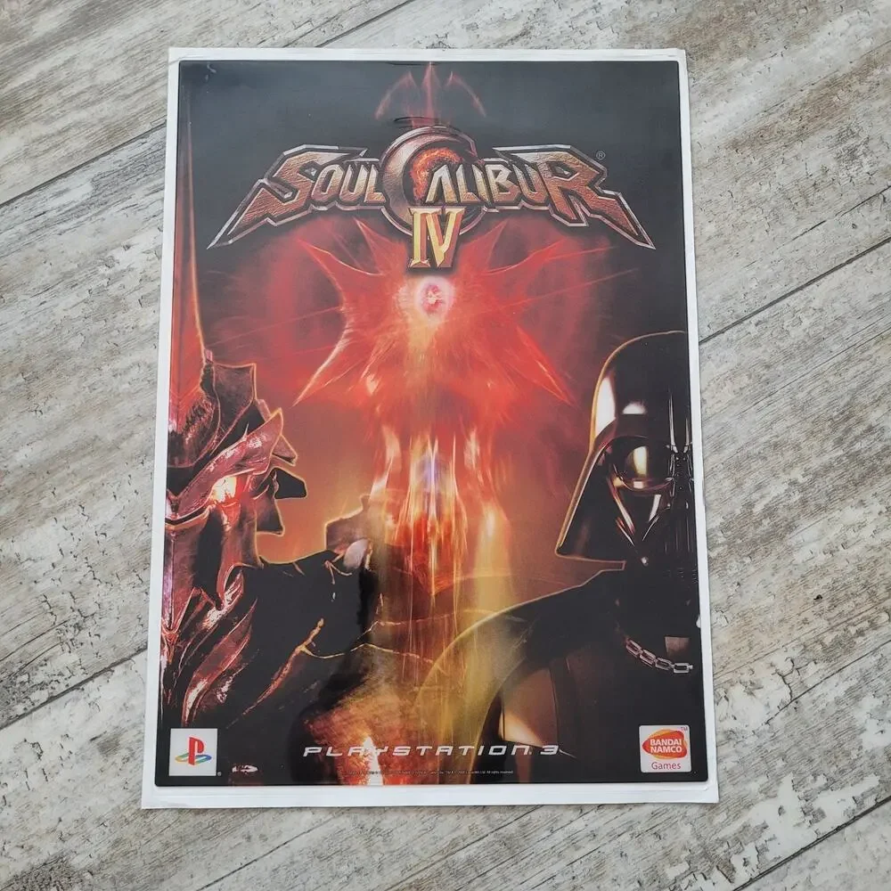 MINT SoulCalibur IV Darth Vader PS3 Promo Set - Rigid & Paper Variants UNPEELED